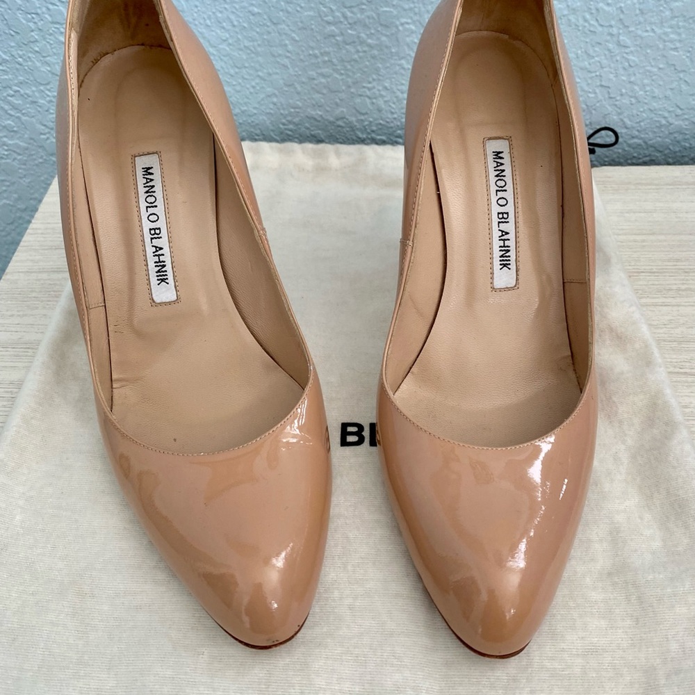 Manolo Blahnik Patent Leather Pumps